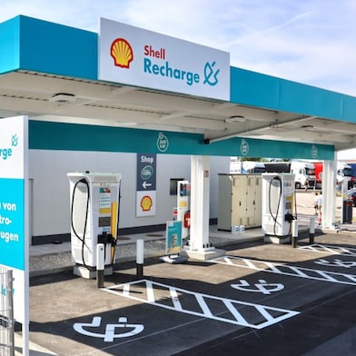 Shell Recharge Ladestation Ansfelden