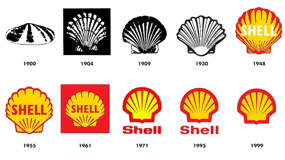 Wie sich das Shell Markenzeichen bis heute verändert hat.