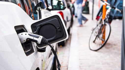 Ladestecker eines Elektroautos