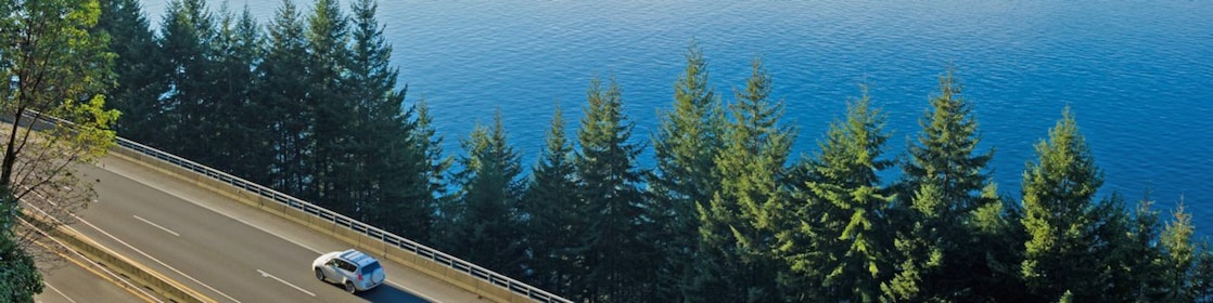 Car on bridge
