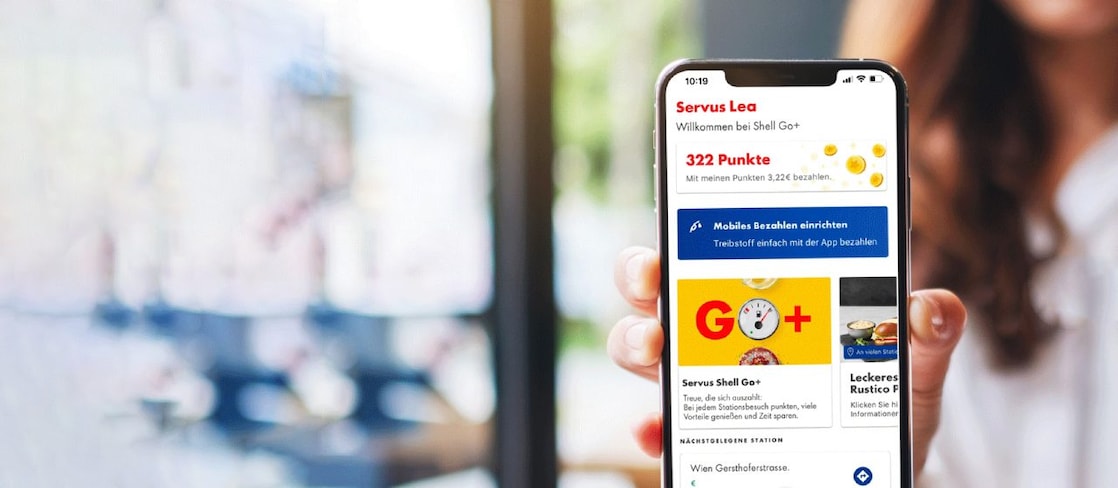Shell Go+ Punkte einlösen, sparen, freuen.