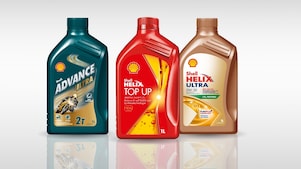 Abbildung der Shell Helix Motorenöle.