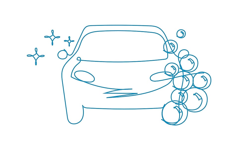 Shell Car Wash Illustration