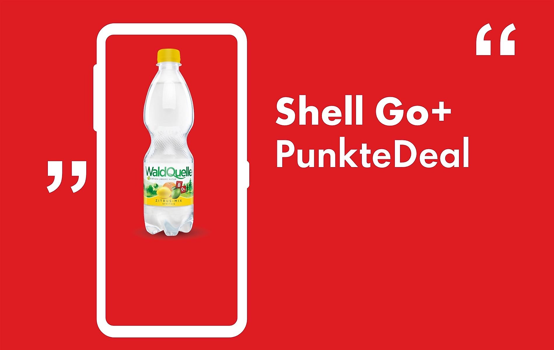 Shell Go+ Punktedeal: Waldquelle 0,5lum 100 Punkte