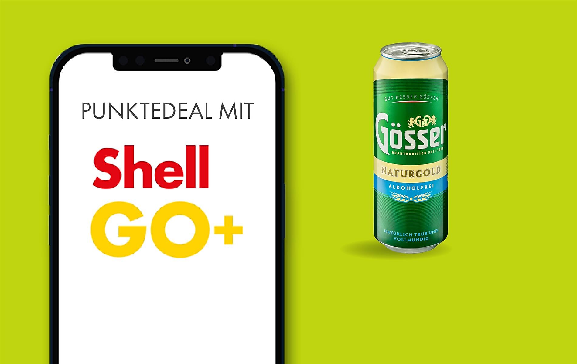 Shell Go+ Punktedeal: Gösser 0,5 l um 150 Pkt.
